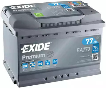 Стартерная аккумуляторная батарея EXIDE EA770